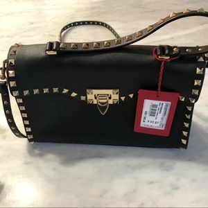 Valentino handbag with short and long strap.